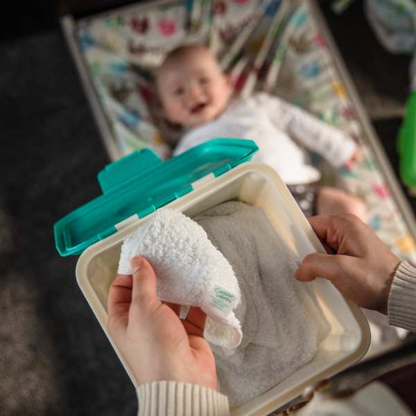 Don't use disposable wipes with cloth nappies! Switch to reusable