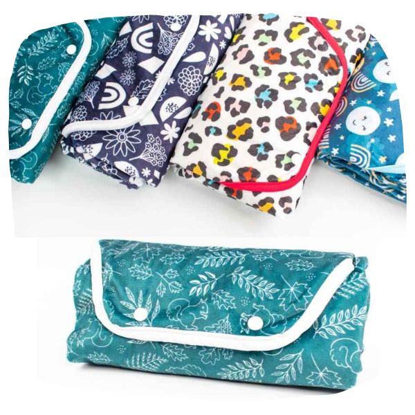New reusable wipes kit and new portable travel changing mat