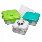 Toilet Roll Alternative Family Cloth Wipes Kit with Cotton Terry Wipes