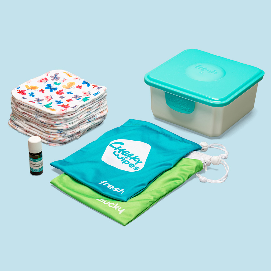 Hands & Faces Kit - Bamboo Reusable Wipes