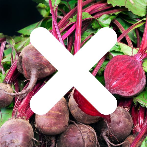 Avoid Beetroot and other foods which can make periods heavier