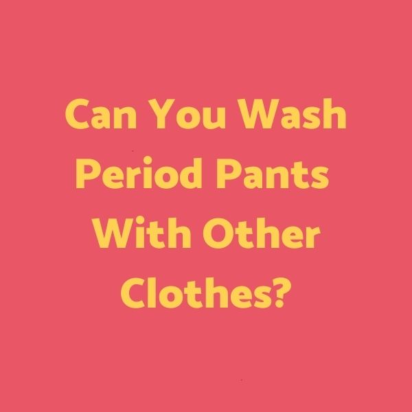 Can You Wash Period Pants with Other Clothes?