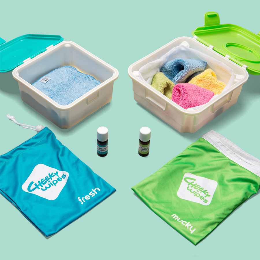 Reusable Baby Wipes Kit from Cheeky Wipes