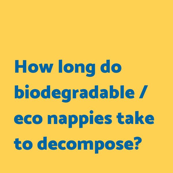 How long to biodegradable / eco nappies take to decompose
