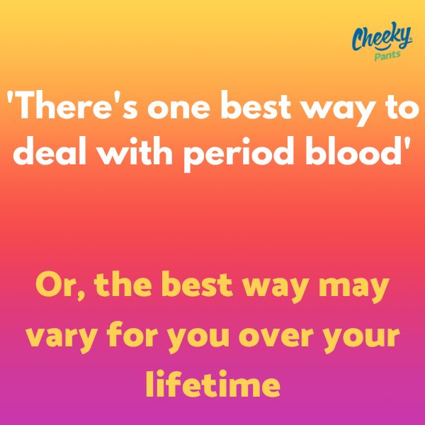 There's one best way to deal with period blood