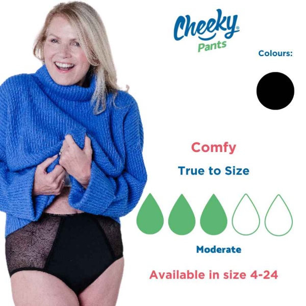 Cheeky Feeling Comfy High Waisted Period Pants - Nappy Lady
