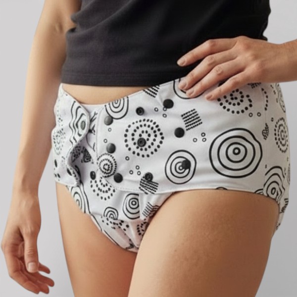 Adult All in One Nappy | Velcro Fastening | Cheeky Wipes