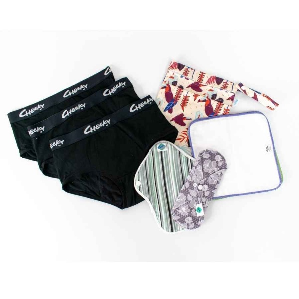 Reusable Period Starter Kit (Kiss) - boybrief period pants