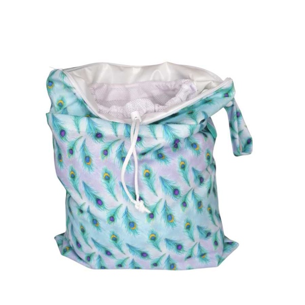 Cheeky Wipes LARGE Double Wetbag with intergrated Mesh Wash Bag