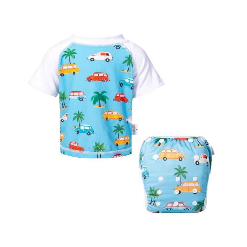 Alva Baby Reusable Swim Nappy Set Cheeky Wipes UK