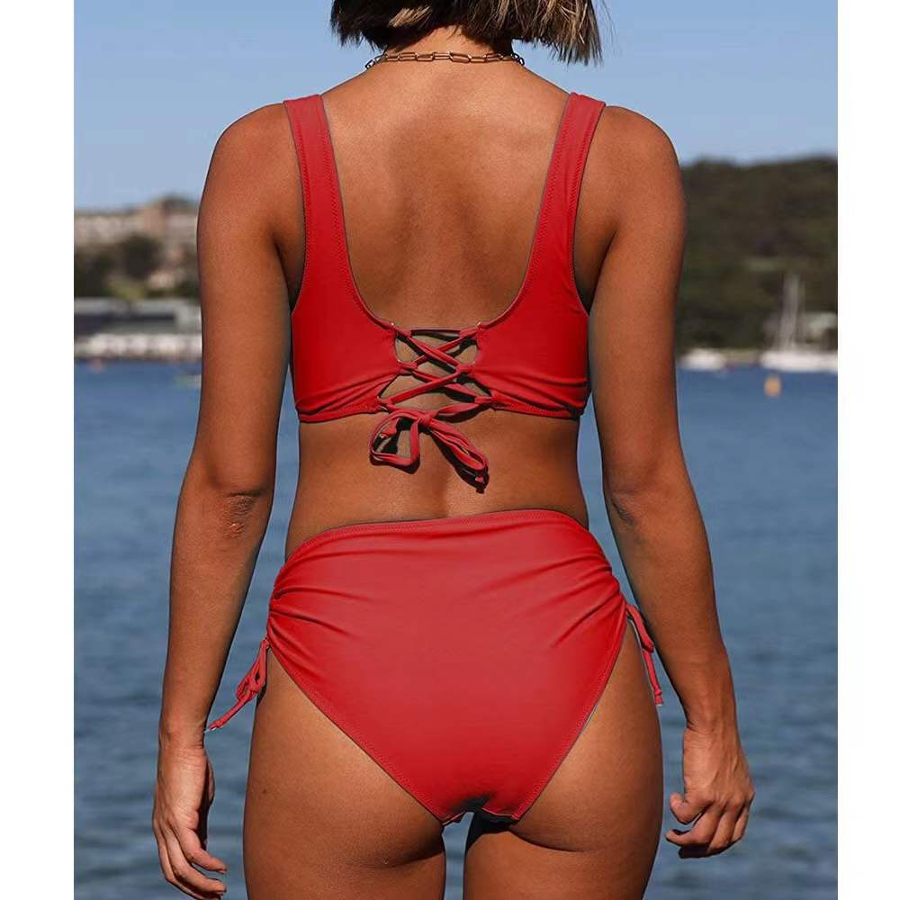 Period Bikini - Wrap Top & Ruched High-Waisted Bottoms