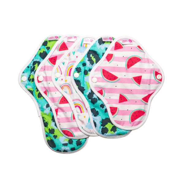 Cheeky Luxury Cloth Period Pads 10 MULTI-PACK - Cotton- Mixed Use