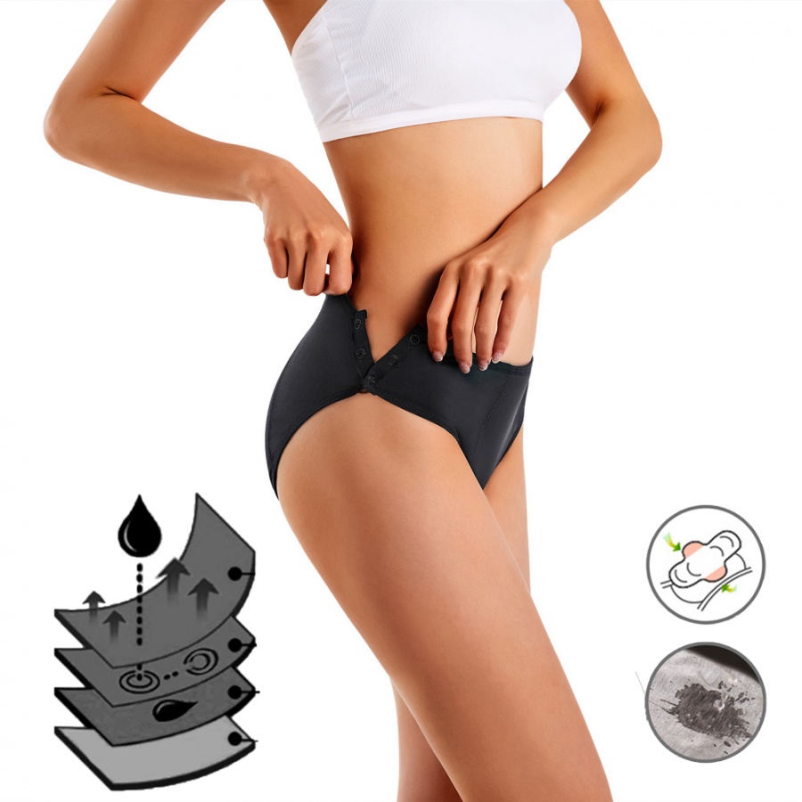 Ladies Period Pants Detachable Underwear Cheeky Wipes