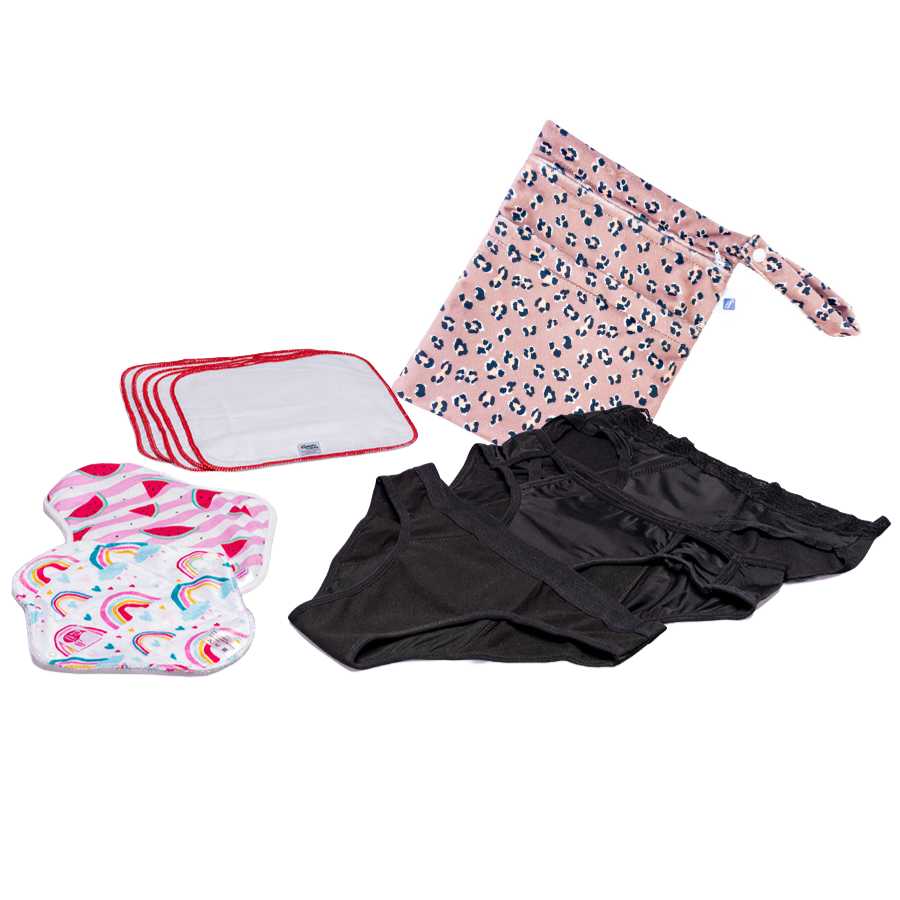 Keep it Simple Reusable Period Protection Starter Kit (Kiss) MIXED Styles