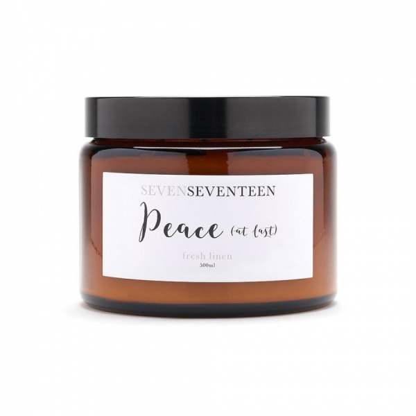Fresh Linen Scented Candle / Peace At Last