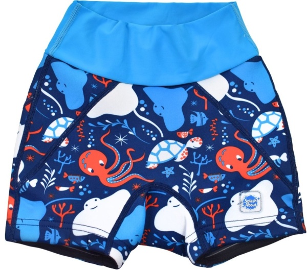 Splash About Volwassene Jammers Marineblauw/Lichtblauw - Incontinentie Zwemshort Uniseks