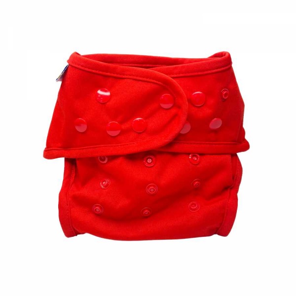 Cheeky Baby Reusable Cloth Nappy Wrap - Pillarbox Red - One Size