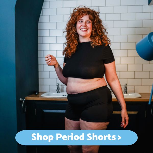 Plus-size period pants - shorts