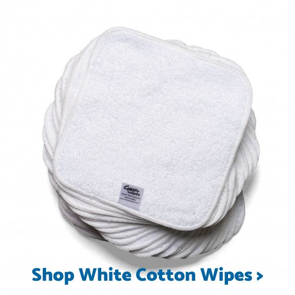 Shop White Cotton Terry Wipes